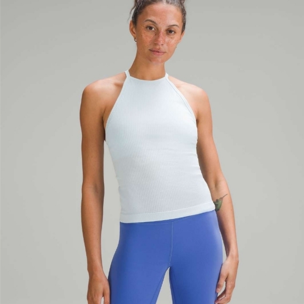 Lululemon Athletica Ebb To Street High-Neck Tank PWBE